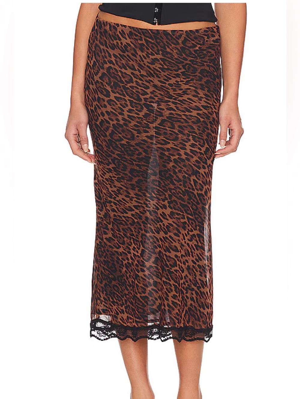 Bella Venice Roxy Skirt in Leopard